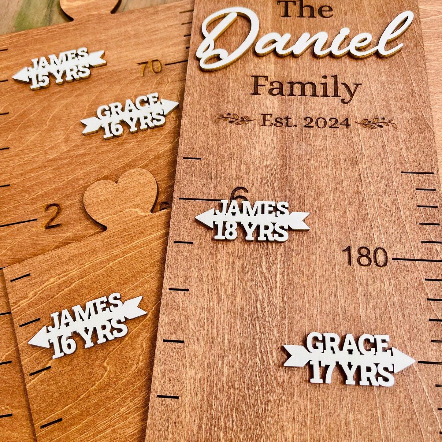 Growth Chart Markers Personalized Height Marker Arrows for Growth Chart Wooden Growth Chart Markers