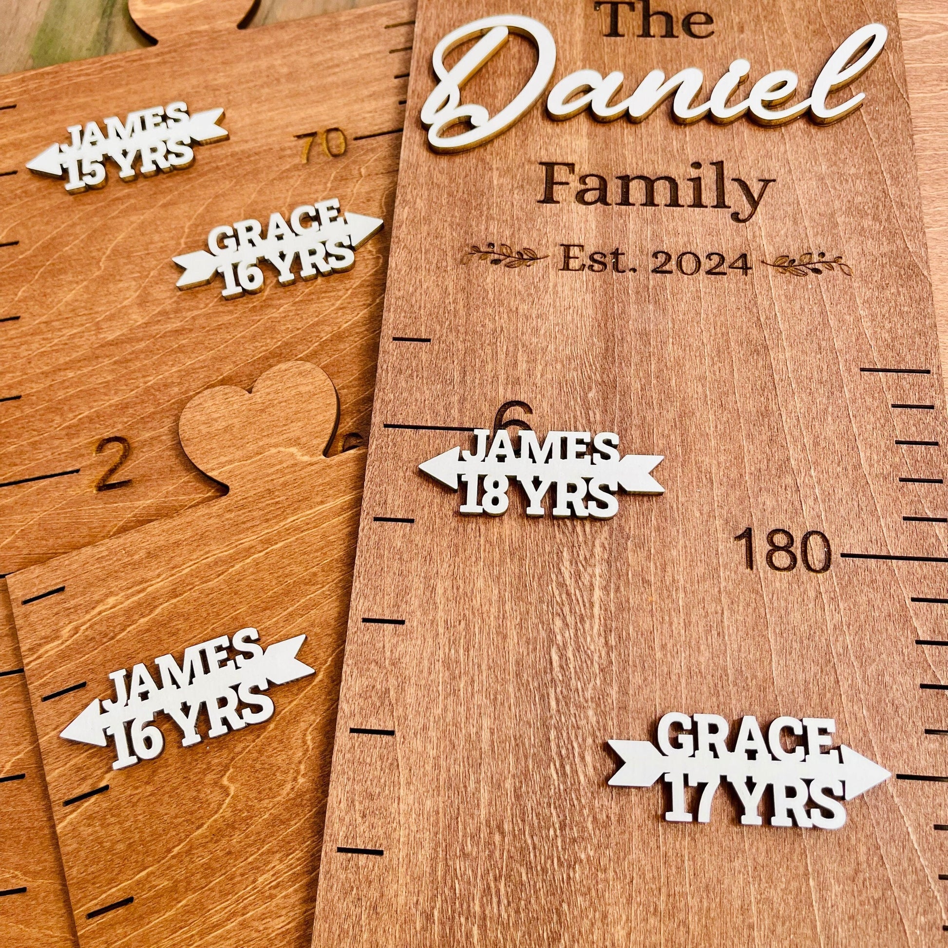 Growth Chart Markers Personalized Height Marker Arrows for Growth Chart Wooden Growth Chart Markers