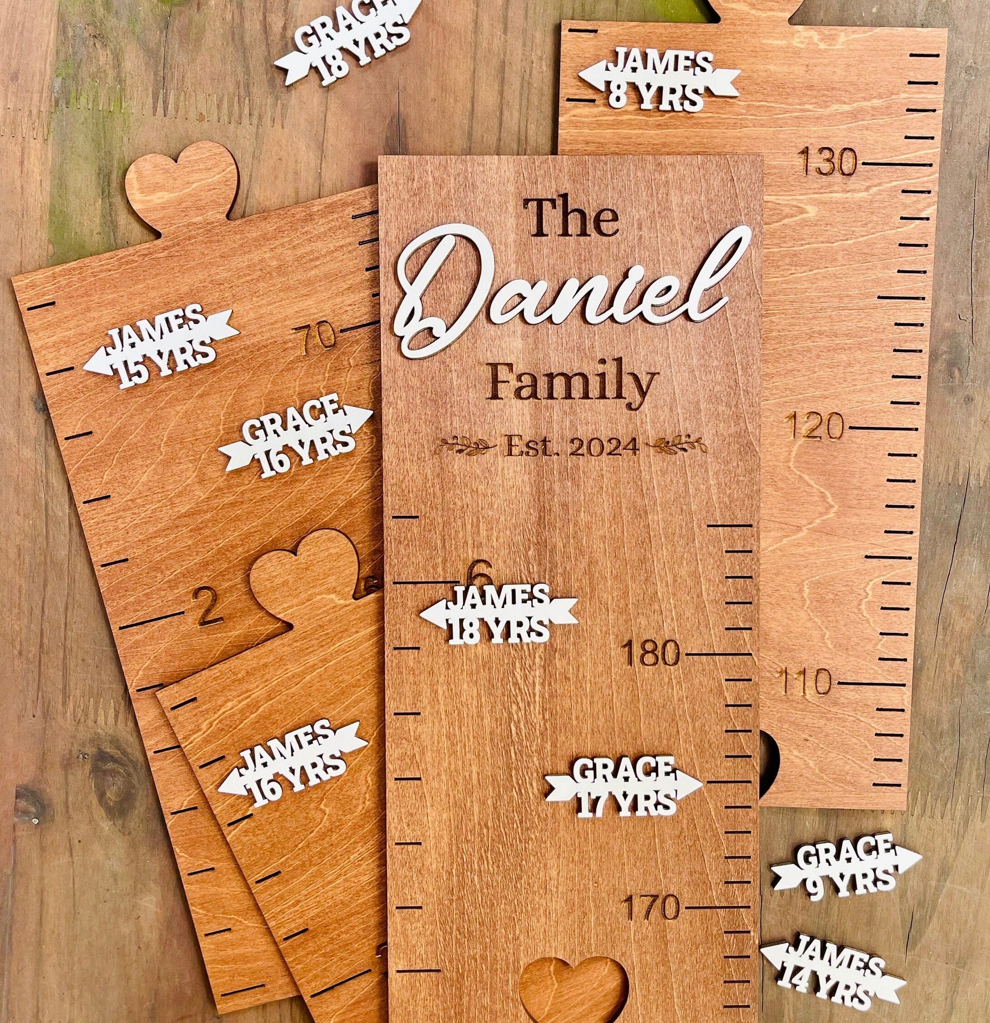 Growth Chart Markers Personalized Height Marker Arrows for Growth Chart Wooden Height Chart Markers