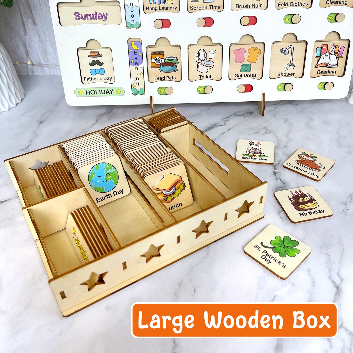 Chore Chart for Kids, Montessori Calendar, Kids Routine Chart, Toddler Chart, Homeschool Planner, Visual Schedule, Responsibility Chart