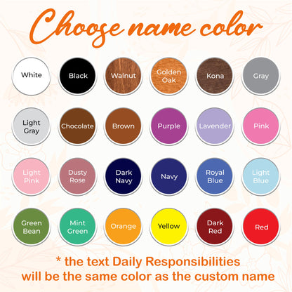 Chore Chart for Kids, Montessori Calendar, Kids Routine Chart, Toddler Chart, Homeschool Planner, Visual Schedule, Responsibility Chart