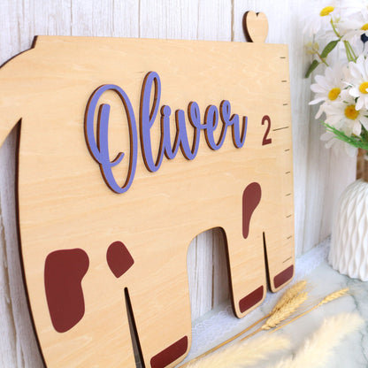 Giraffe Growth Chart for Kids Personalized Height Chart Wooden Height Ruler for Nursery Decor Baby Shower Gift Baby Room decor Gift for Kids