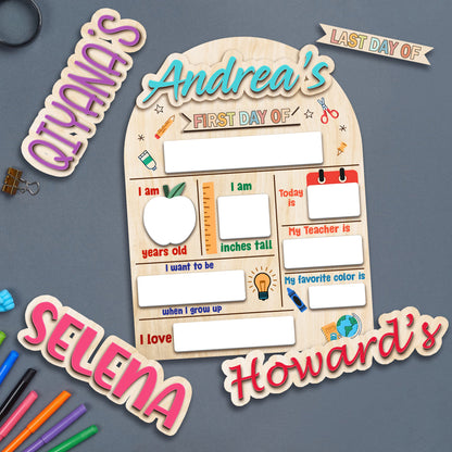 Custom First Day Of School Sign, First & Last Day of School Sign, Back To School Board, 1st Day Of School Sign, 1st Day Of Kindergarten Sign