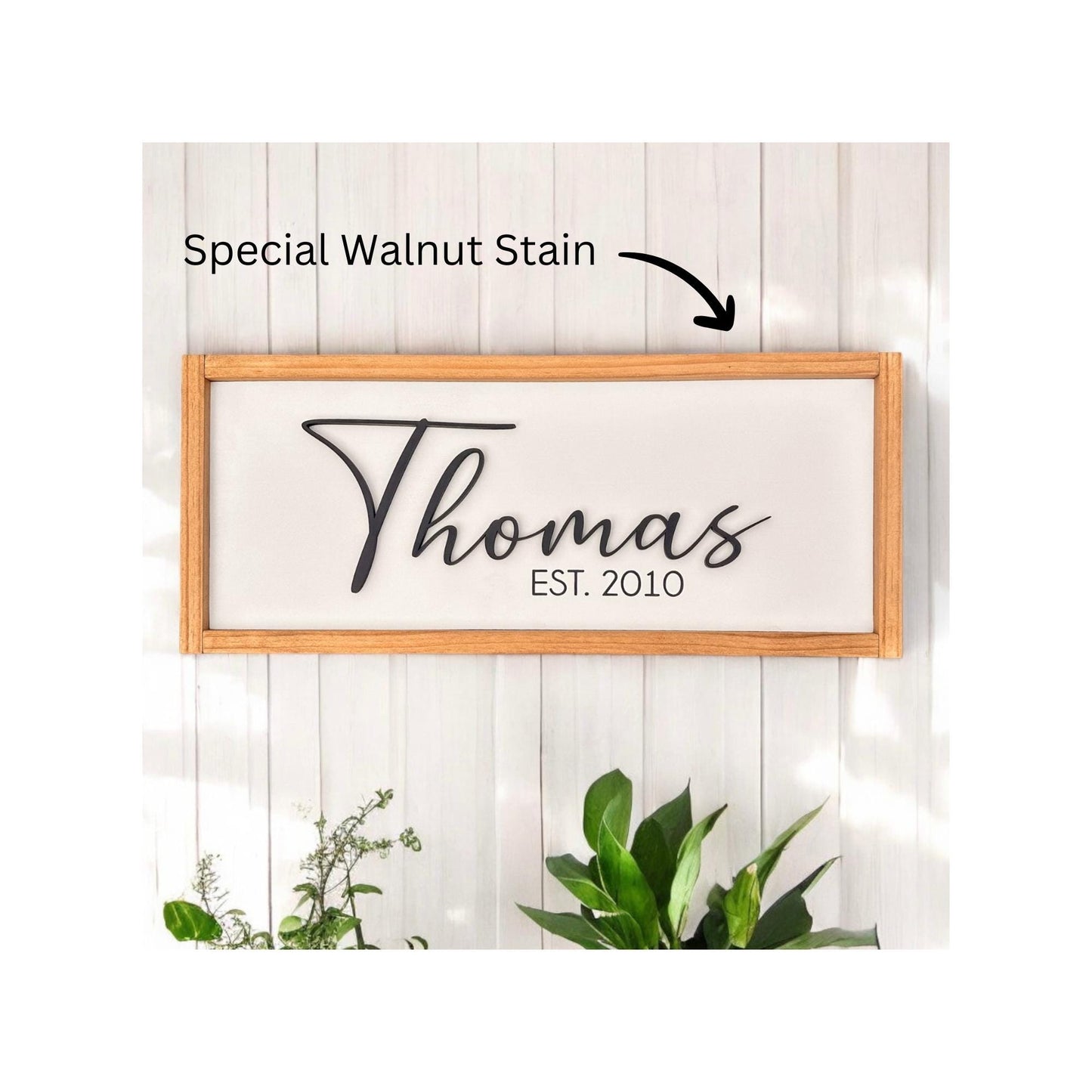 Family Name Sign, Custom Name Sign, Wedding Gift, Housewarming Gift, Realtor Gift, Personalized Last Name Wood Sign, Established Family Sign