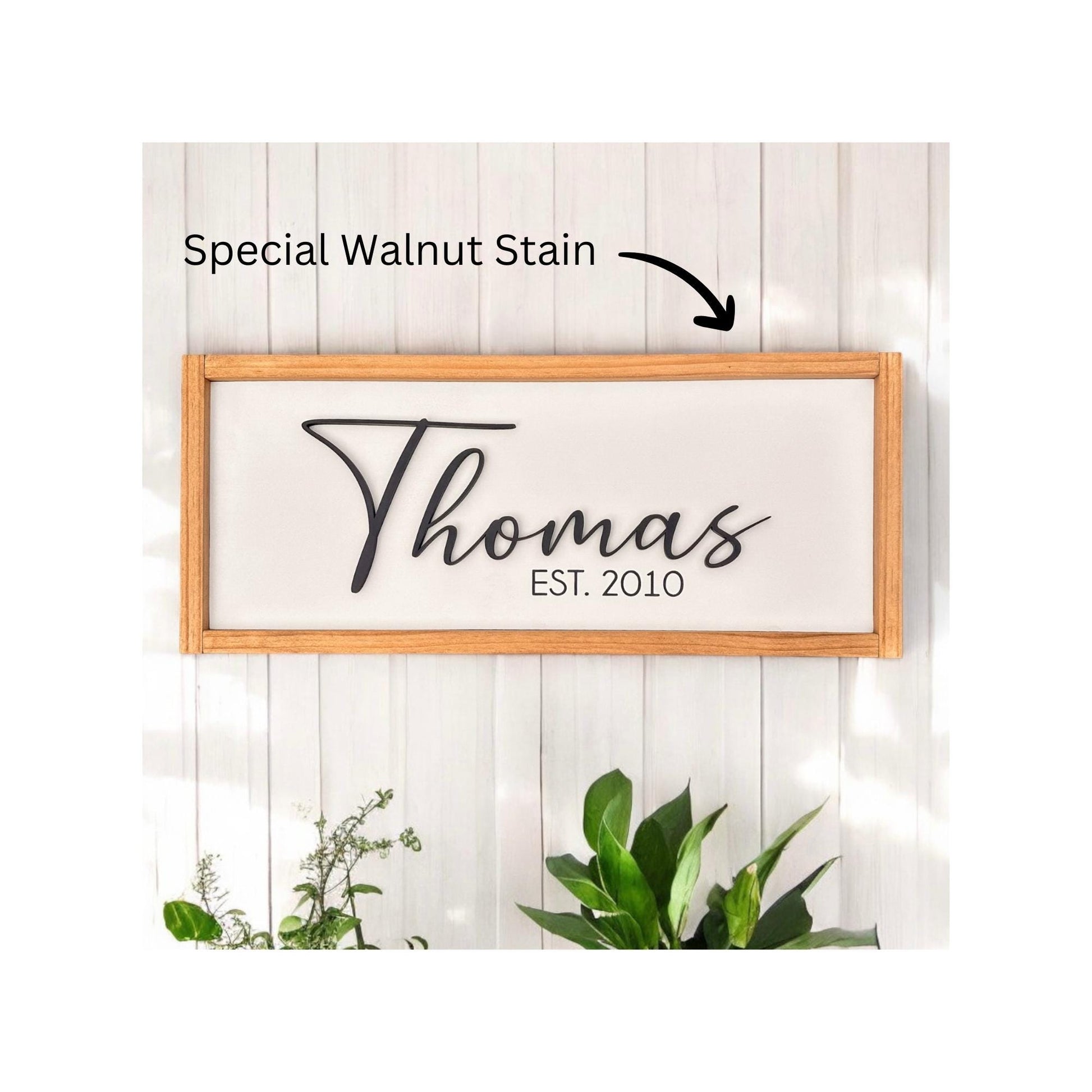 Family Name Sign, Custom Name Sign, Wedding Gift, Housewarming Gift, Realtor Gift, Personalized Last Name Wood Sign, Established Family Sign