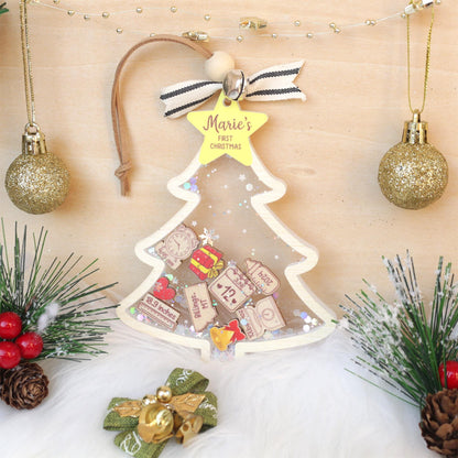 Personalized  Baby's First Christmas Ornament, Baby 1st Christmas Ornament, Custom Newborn Gift, Shake Babies Ornament, Baby Keepsake