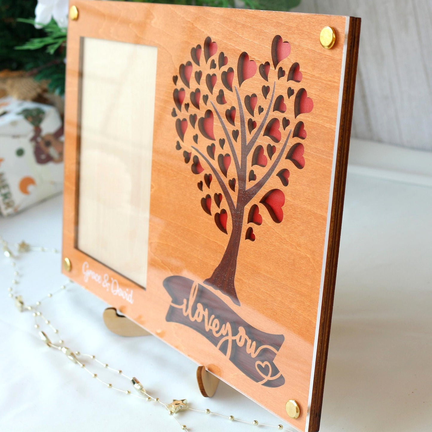 Picture Frame Personalized Photo Frame Unique Gift for Anniversary, Wedding Decor, Valentines Day Gifts