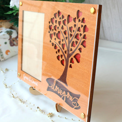 Picture Frame Personalized Photo Frame Unique Gift for Anniversary, Wedding Decor, Valentines Day Gifts