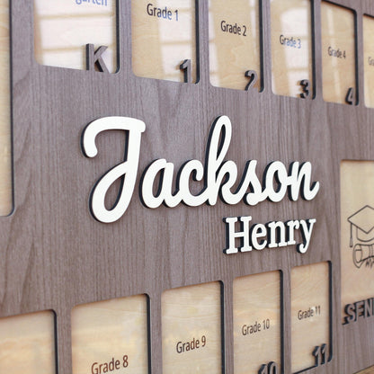 Pre K to Senior School Picture Frame, School Years Photo Frame, Personalized Grade School Photo Frame, Graduation Frame, Senior Picture Gift