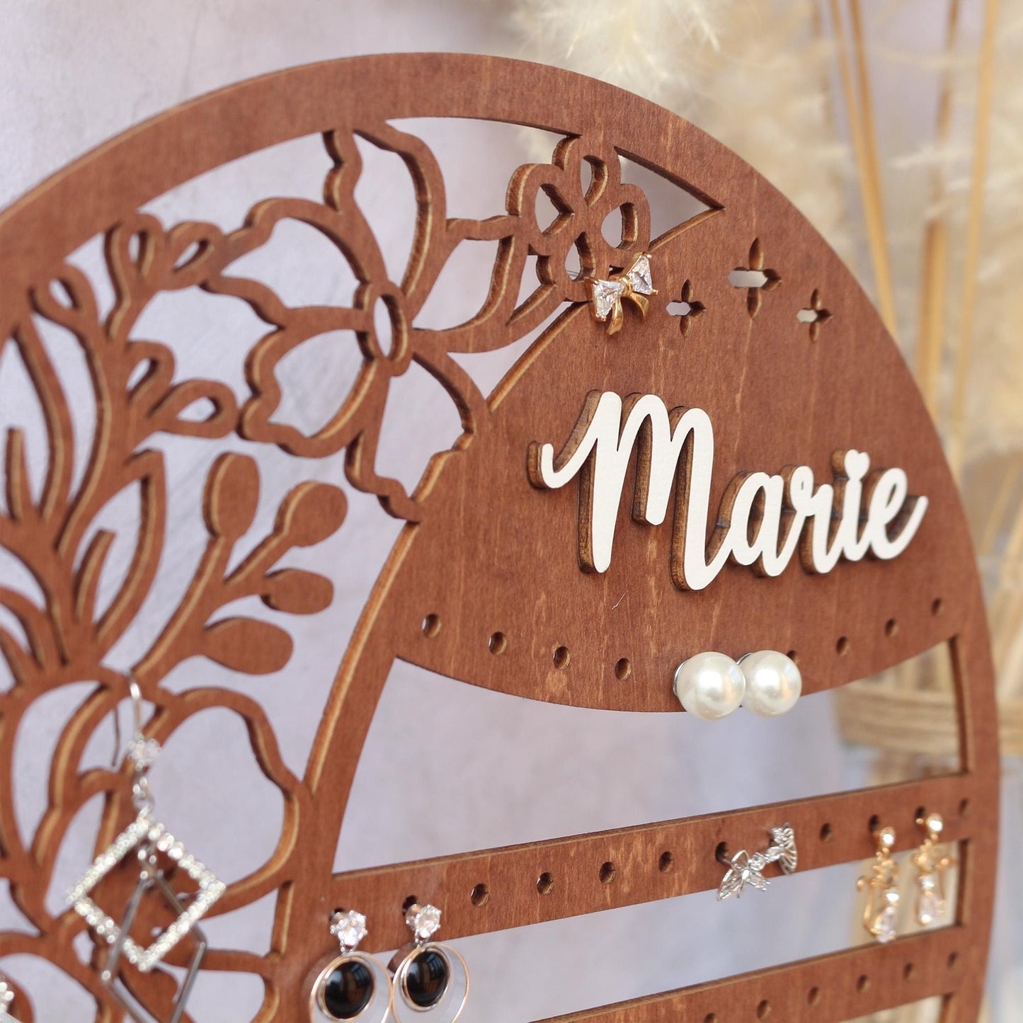 Personalized Jewelry Organizer Earring Stand Jewelry Organization Jewelry Holder Gift for Her Personalized Birthday Mothers Day Gifts