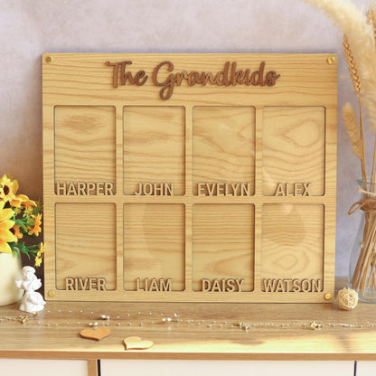 Grandchildren Picture Frame, Personalized with names, 2-10 kids, Grandkid photos, Grandparents Gift, Mother's Day Gifts
