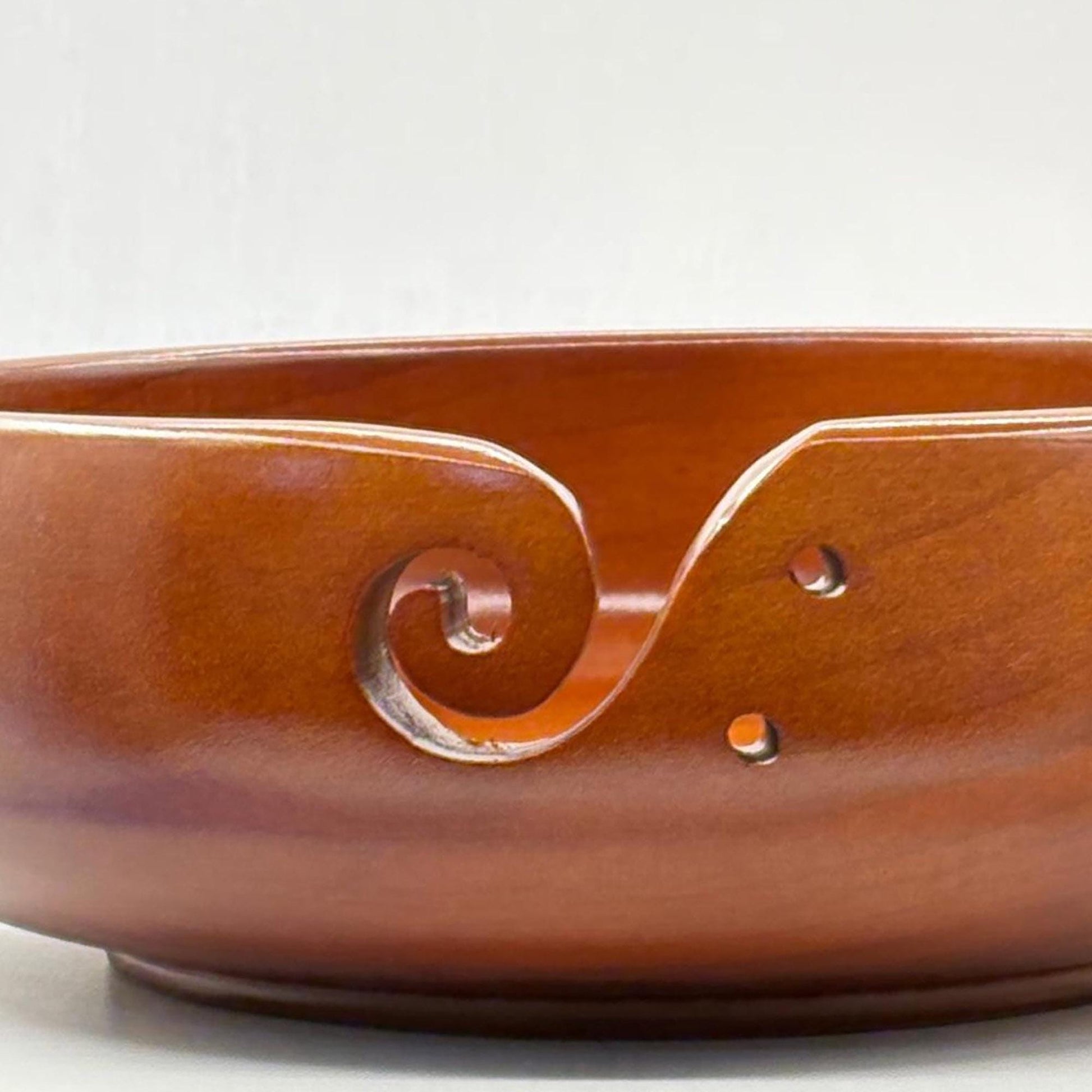 Personalized Wooden Portable Yarn Bowl for Knitting Storage Bowl with Holes for Crochet Yarn Organizing and Storage,Christmas Gifts