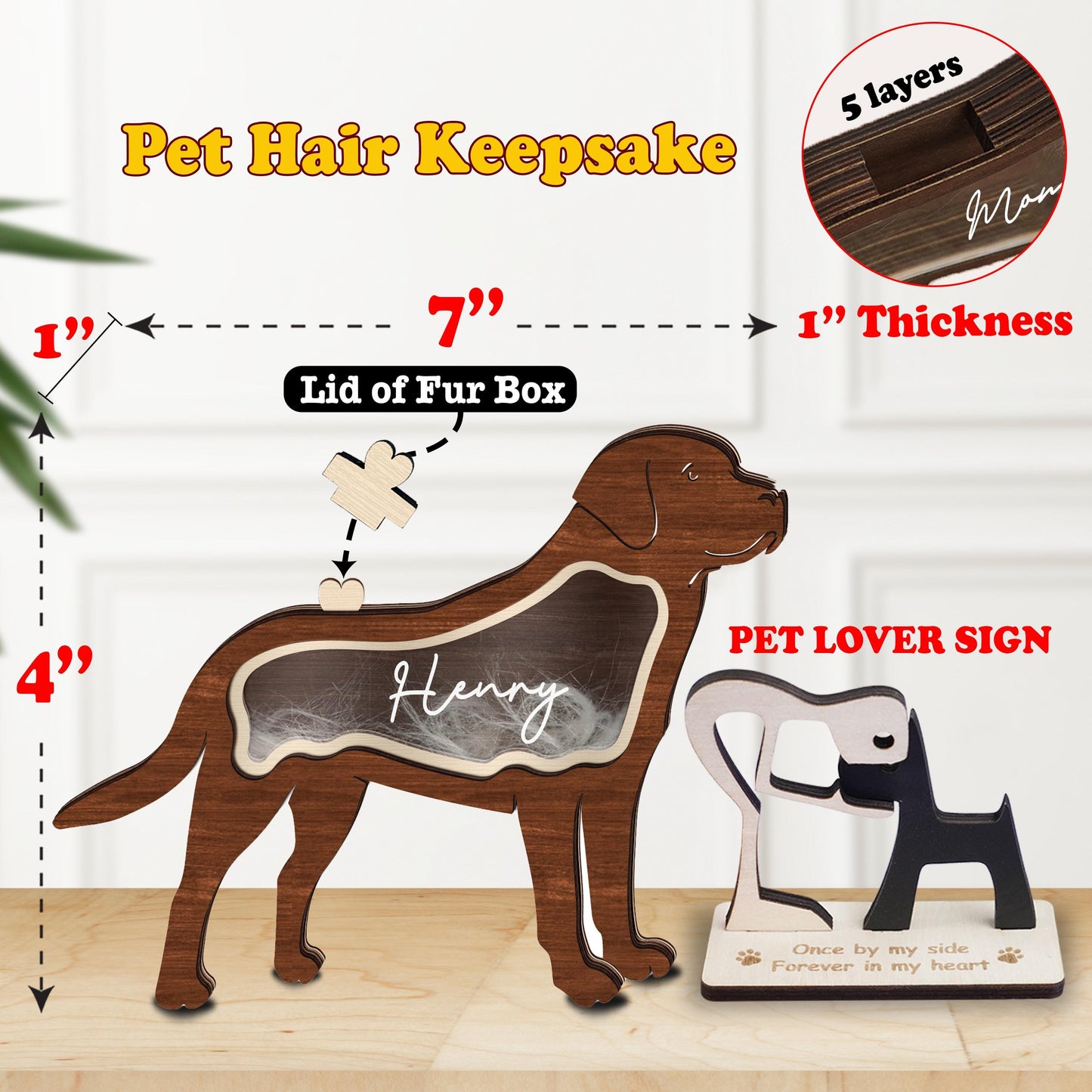 Pet Hair Keepsake Memorial Box,Pet Fur Keepsake,Pet Fur or Ash Box,Dog Cat Sympathy Gift,Pet Loss,Pet Memorial Box,Pet Teeth,Dog Mom Gift