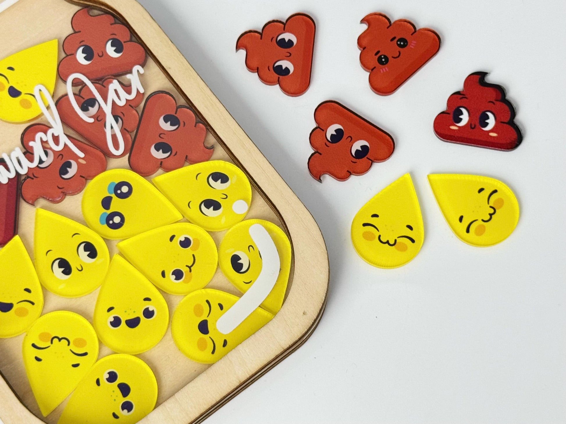 Toilet Training Children's Reward Jar,Reward Jar For Toddlers,Magnetic Reward Jar with Tokens,Good Behavior Gift,Daily Routine,Gift For Kids