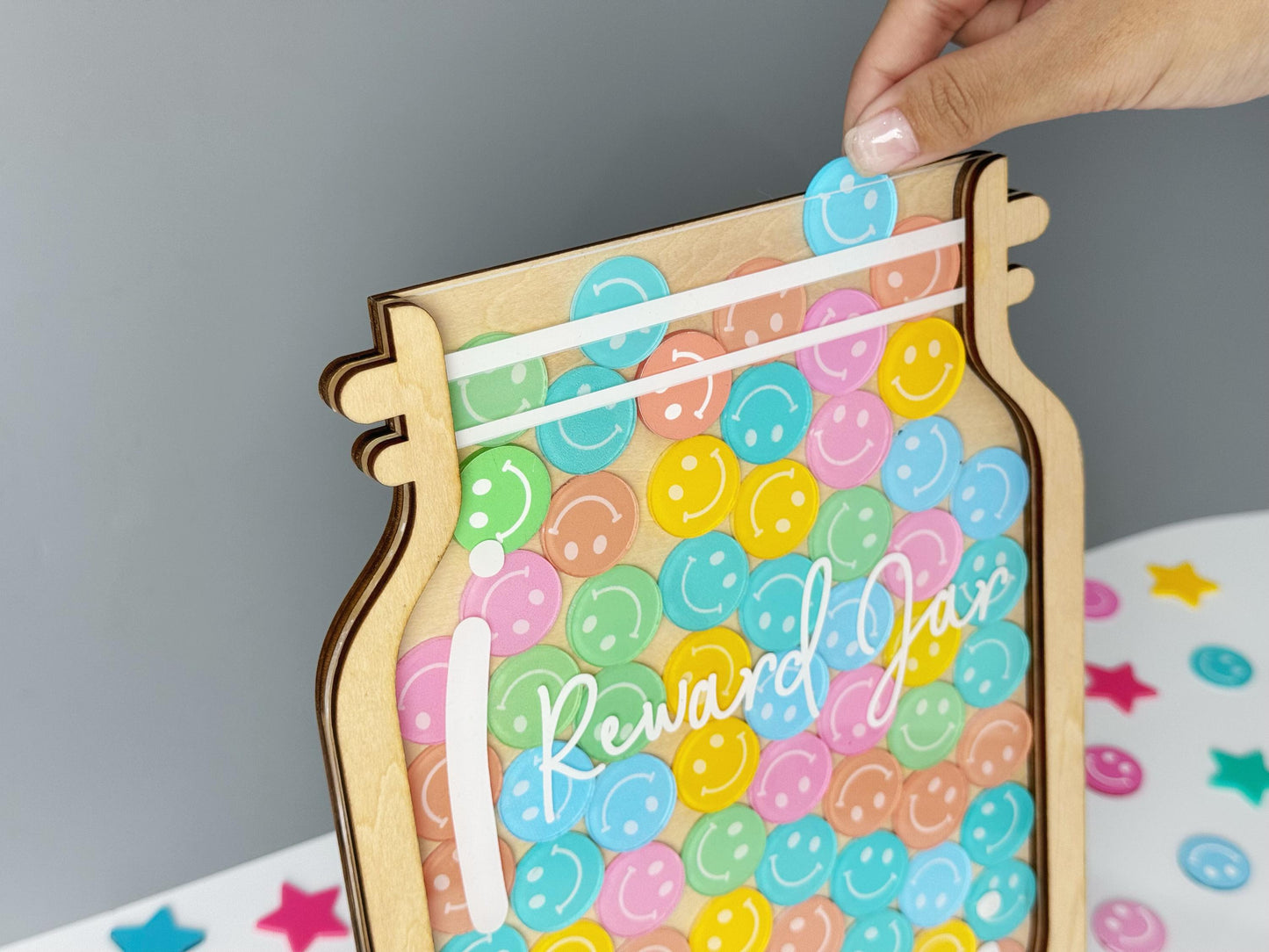 Reward Jar With Star Token,Magnetic Jar For Classroom,Star Jar Chore Chart Gift For Kid,Back To School,Teacher Reward Jar,Class Reward Jar,