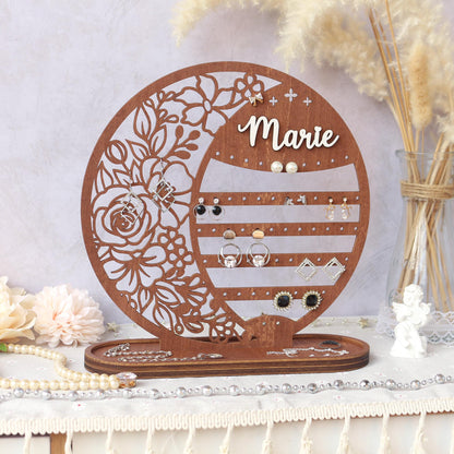 Personalized Jewelry Organizer Earring Stand Jewelry Organization Jewelry Holder Gift for Her Personalized Birthday Mothers Day Gifts