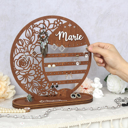 Personalized Jewelry Organizer Earring Stand Jewelry Organization Jewelry Holder Gift for Her Personalized Birthday Mothers Day Gifts