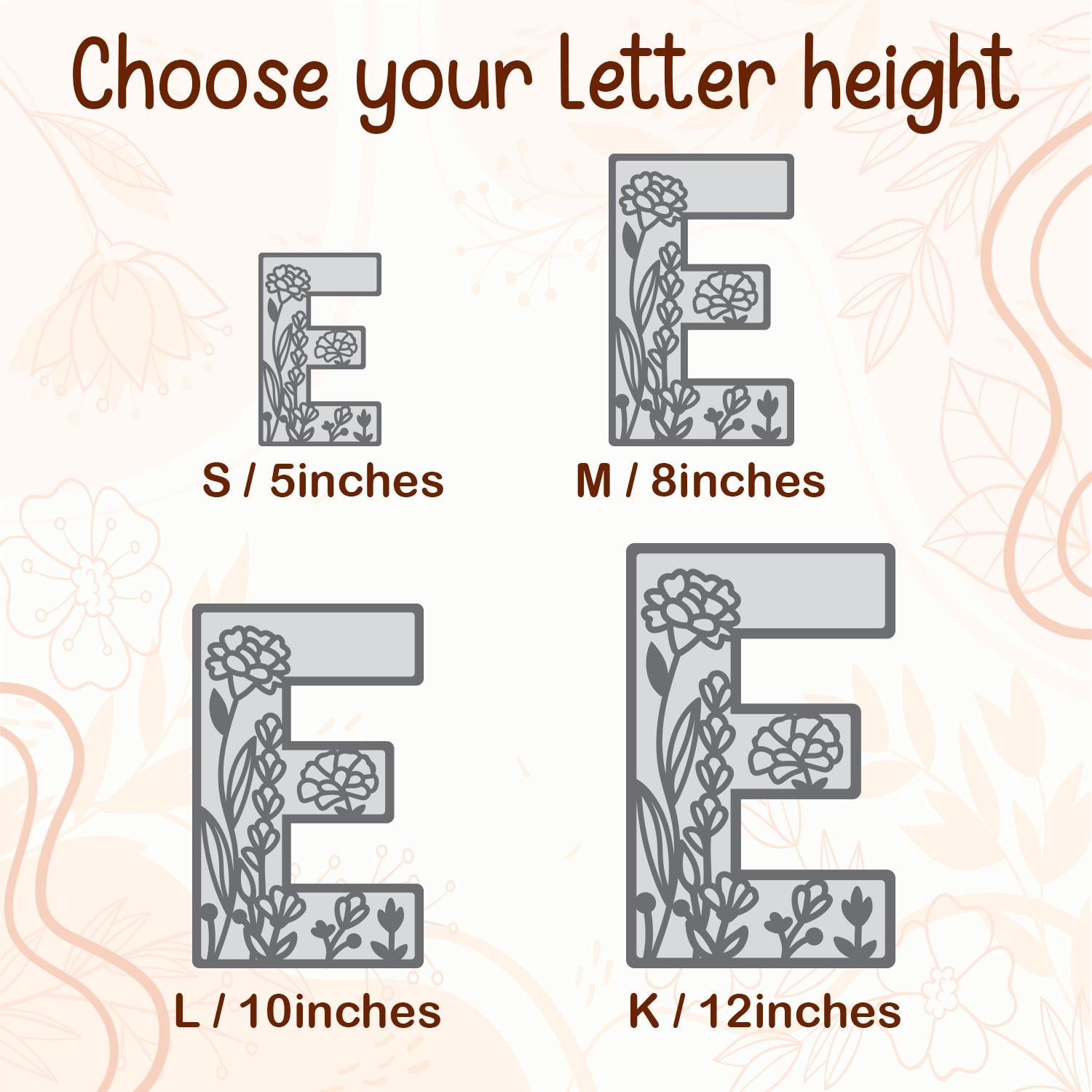 Wildflower Wall Letters Boho Name Sign Layered 3D Letters Floral Wooden Alphabet Letters Girls Room Sign Bedroom Nursery Decor