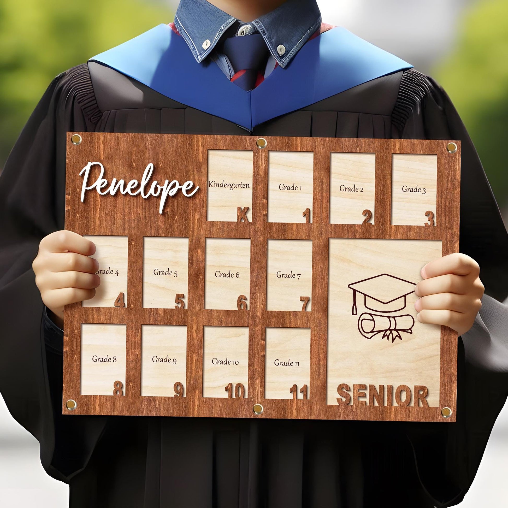 Custom K to Graduation School Picture Frame, Kindergarten To Grad School Picture Frame, School Year Picture Frame, K to 12 Grade Photo Frame