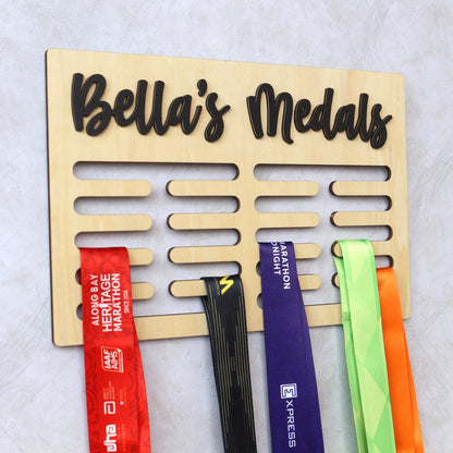 Medal Holder, Gymanstics Medal Hanger, Medal Display, Bedroom Wall Sign, Personalised Sign, Gymnast Sign, Gifts for Runners