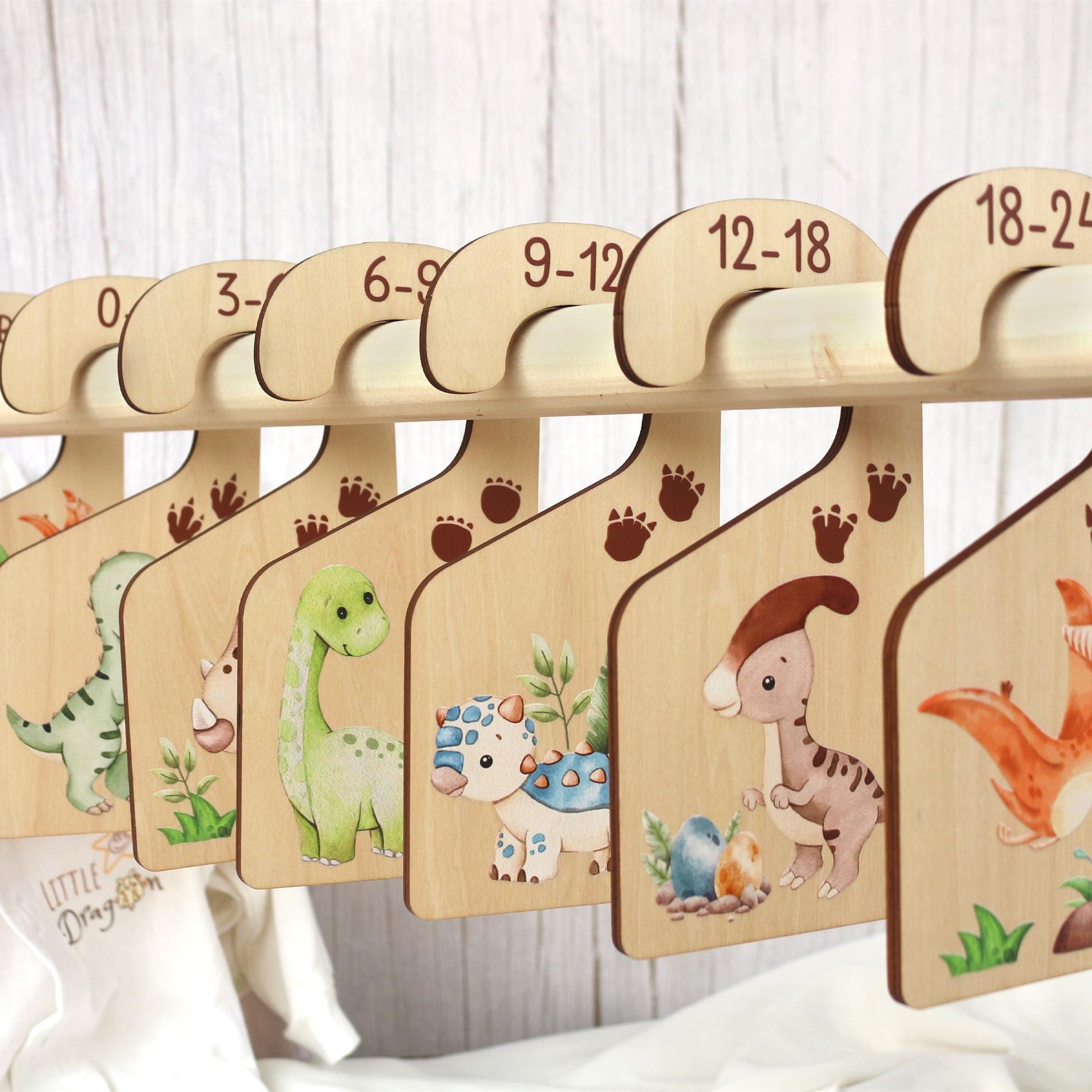 Dinosaur Baby Clothes Dividers, Baby Closet Dividers, Baby Clothes Organisation, Infant Clothes Hangers, Baby Boy Shower Gift