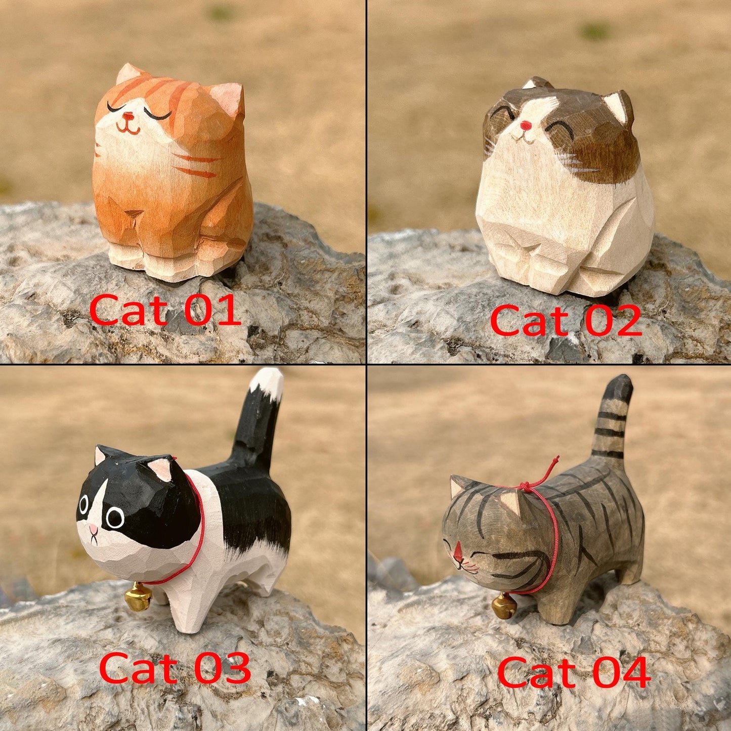 Handmade Wooden Cat Figurine,Hand-Carved Wood Cat,Minimalist Cat Ornament,Unique Cat Lover Gift,Holiday Decor,Desk Decor,Cute Animal Statute