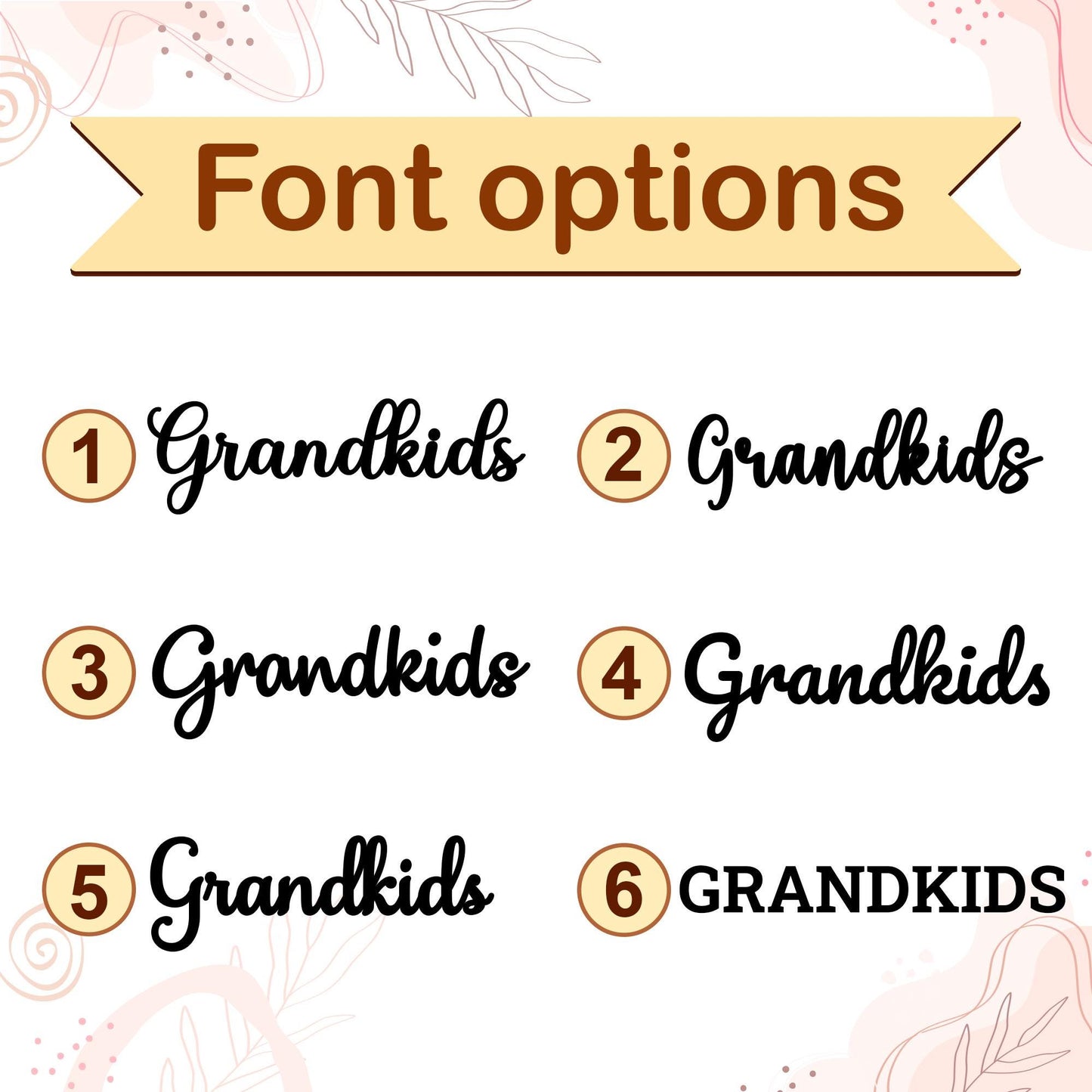 Grandchildren Sign with Photo Frame, Wooden Family Name Plaque, Grandkids Sign, Gift For Grandparent, Gift For Mom, Grandparents Plaque