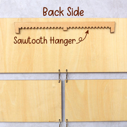 Grandchildren Sign with Photo Frame, Wooden Family Name Plaque, Grandkids Sign, Gift For Grandparent, Gift For Mom, Grandparents Plaque