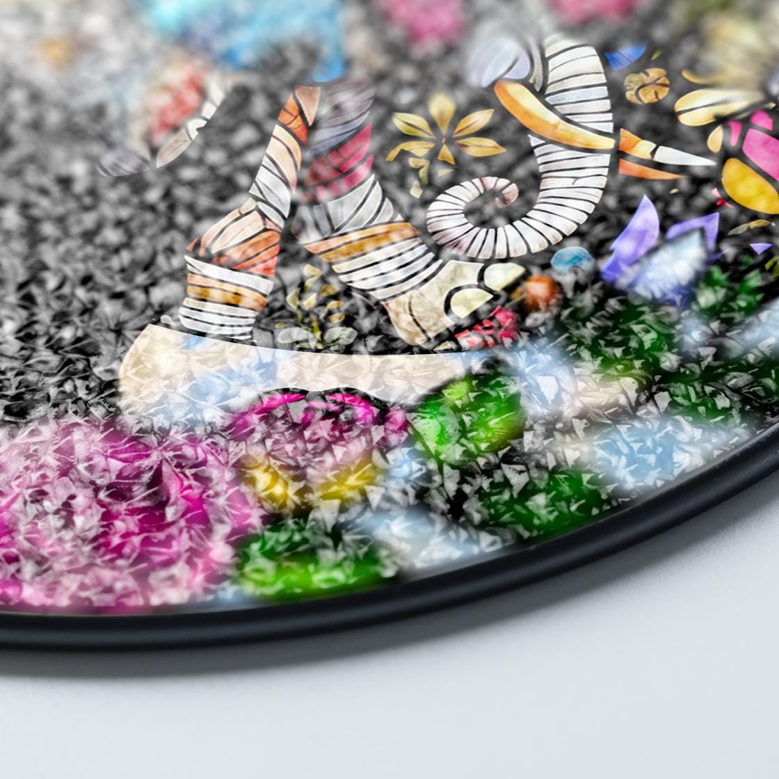 Black Cat Flower Butterfly Suncatcher,Pet Memorial Stained Glass Suncatcher,Loss Of Pet Sympathy,Windows Hangings,Home Decor For Cat Lovers,