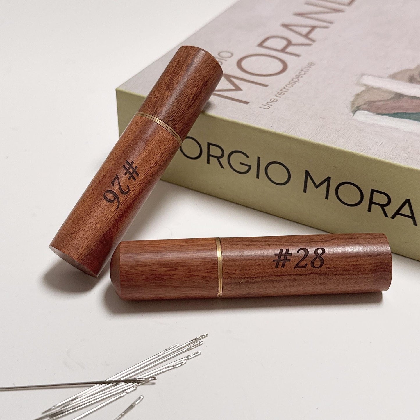 Personalized Wooden Needle Case - Custom Name Engraving,Sewing Needle Storage Box,Gift for sewers