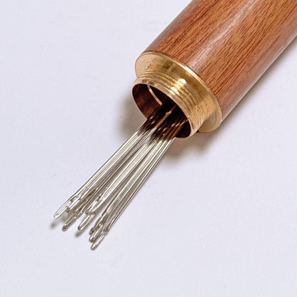 Personalized Wooden Needle Case - Custom Name Engraving,Sewing Needle Storage Box,Gift for sewers