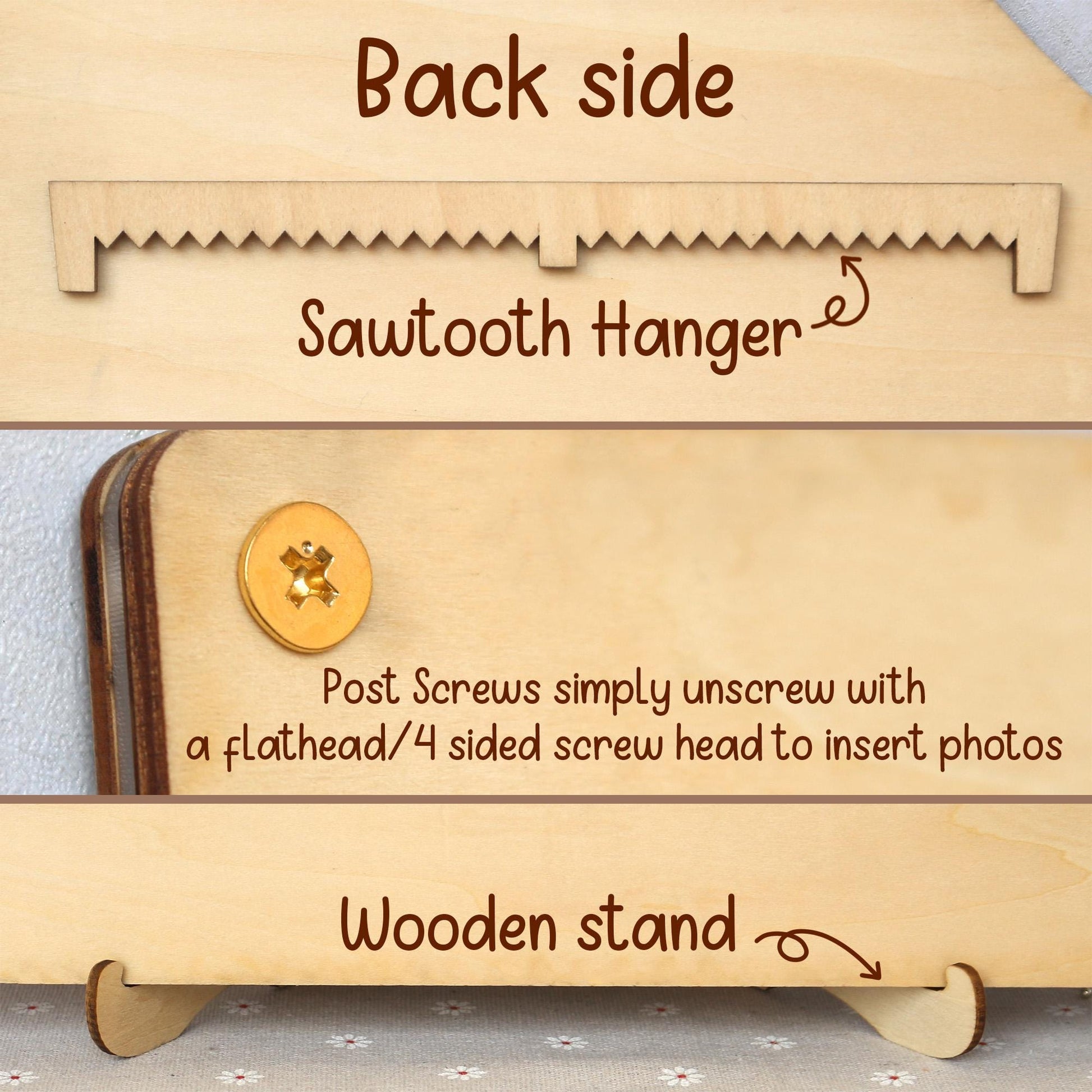 Baby Birth through One Year Monthly Picture Frame Wall Art, Personalized Wooden Photo Frame for Baby, 1st Birthday Decorations, Baby Gift