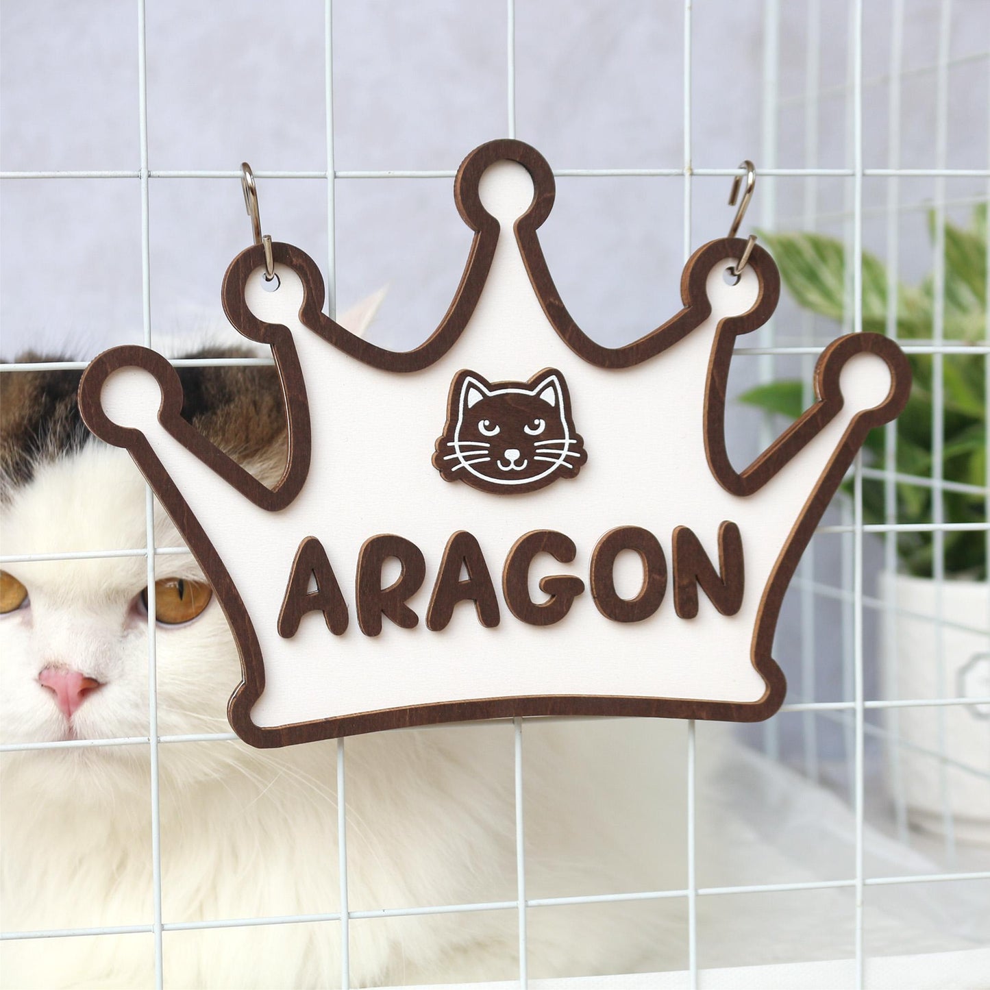 Wooden Dog Name Sign  Personalized Pet Name Plaque for Pet House, Room, Crate, Kennel, or Feeding Area  Cat Name Tag  Dog House Sign