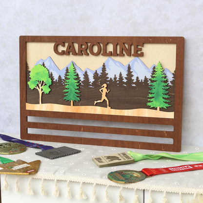 Medal Display Running Marathon, Custom Medal Holder, Gifts for Runners, Medal Hanger, Race Medal Holder, Gift for him, Birthday Gift