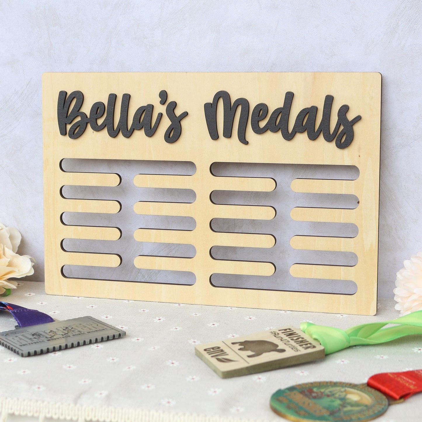Medal Holder, Gymanstics Medal Hanger, Medal Display, Bedroom Wall Sign, Personalised Sign, Gymnast Sign, Gifts for Runners