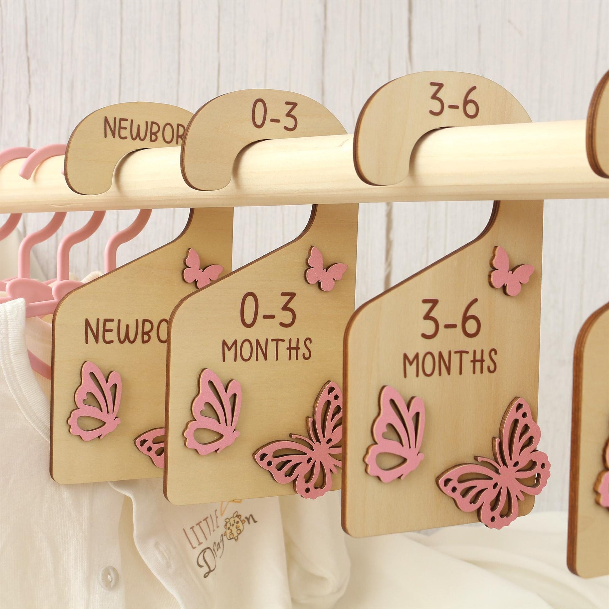 Baby Closet Dividers, Butterflies Baby Clothes Dividers, Baby Clothes Organisation, Infant Clothes Hangers, Baby Girl Shower Gift