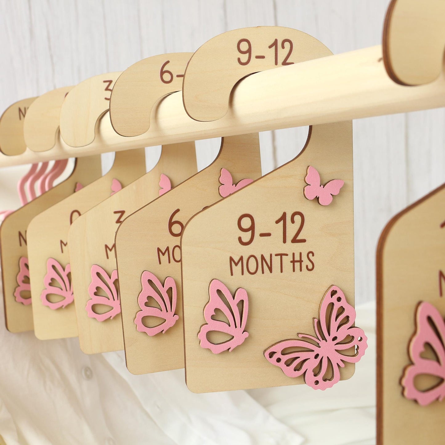 Baby Closet Dividers, Butterflies Baby Clothes Dividers, Baby Clothes Organisation, Infant Clothes Hangers, Baby Girl Shower Gift