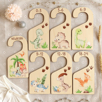 Dinosaur Baby Clothes Dividers, Baby Closet Dividers, Baby Clothes Organisation, Infant Clothes Hangers, Baby Boy Shower Gift