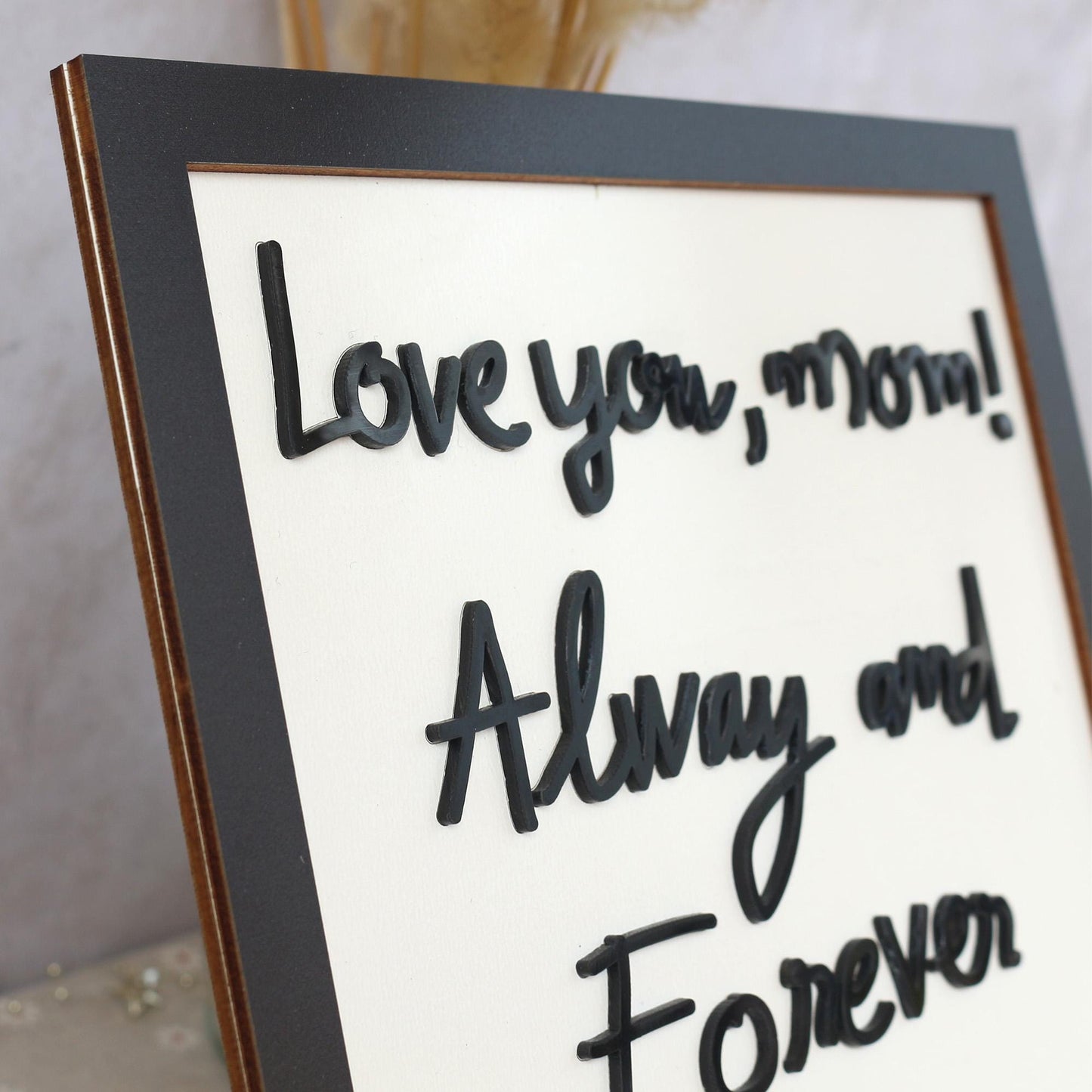 Personalized Handwriting Sign | Handwriting Sign 3D with wood and acrylic | Unique Gift for Mom, Dad, Grandparents, Teacher