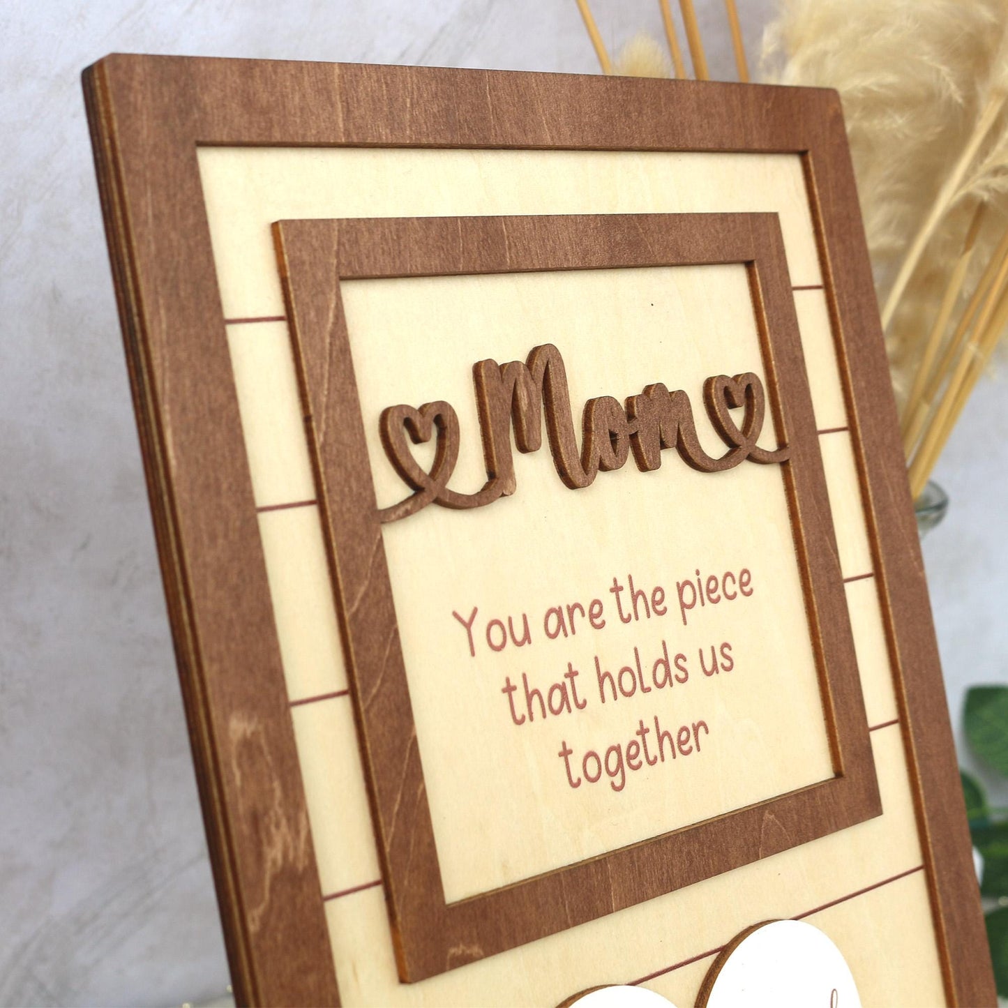 Custom Mom Puzzle Sign With Kids Name, Mother's Day Puzzle Sign, Gift for Mom, Mom Gift From Kids, New Mom Gift, Mother In Law Gift