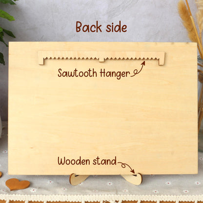 Custom Birth Flower Garden Frame - Personalized Family Sign - Wood Farmhouse Decor - Mothers Day Gift - Gift for Mom - Wooden Flower Sign