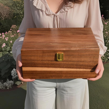Personalized Walnut Keepsake Box,Engraved Wedding Keepsake Memory Box,Engagement Gift,Wooden Box With Hinged Lid,Anniversary Gift Couples