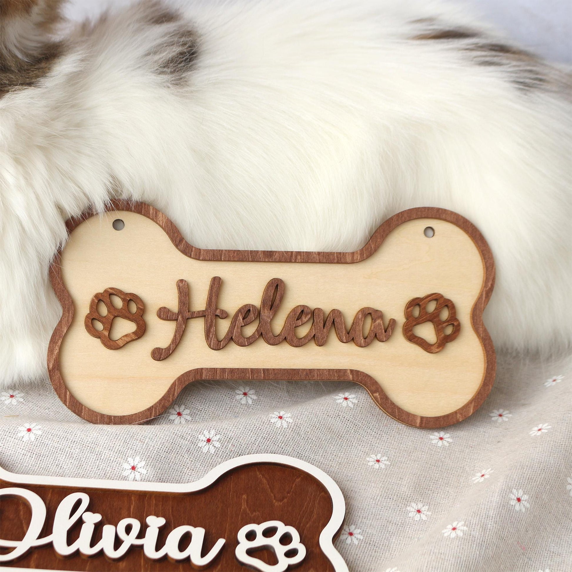 Wooden Dog Name Sign  Personalized Pet Name Plaque for Pet House, Room, Crate, Kennel, or Feeding Area  Dog Sign  Dog House Sign