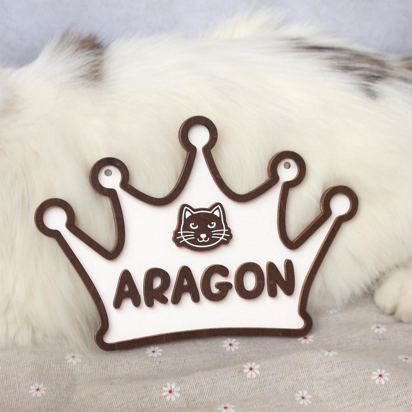 Wooden Dog Name Sign  Personalized Pet Name Plaque for Pet House, Room, Crate, Kennel, or Feeding Area  Cat Name Tag  Dog House Sign