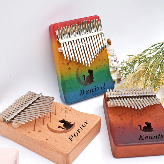Custom Engraved 17 Key kalimba, Personalized kalimba,thumb piano gift,Musical instruments for Sound Therapy & Relaxation