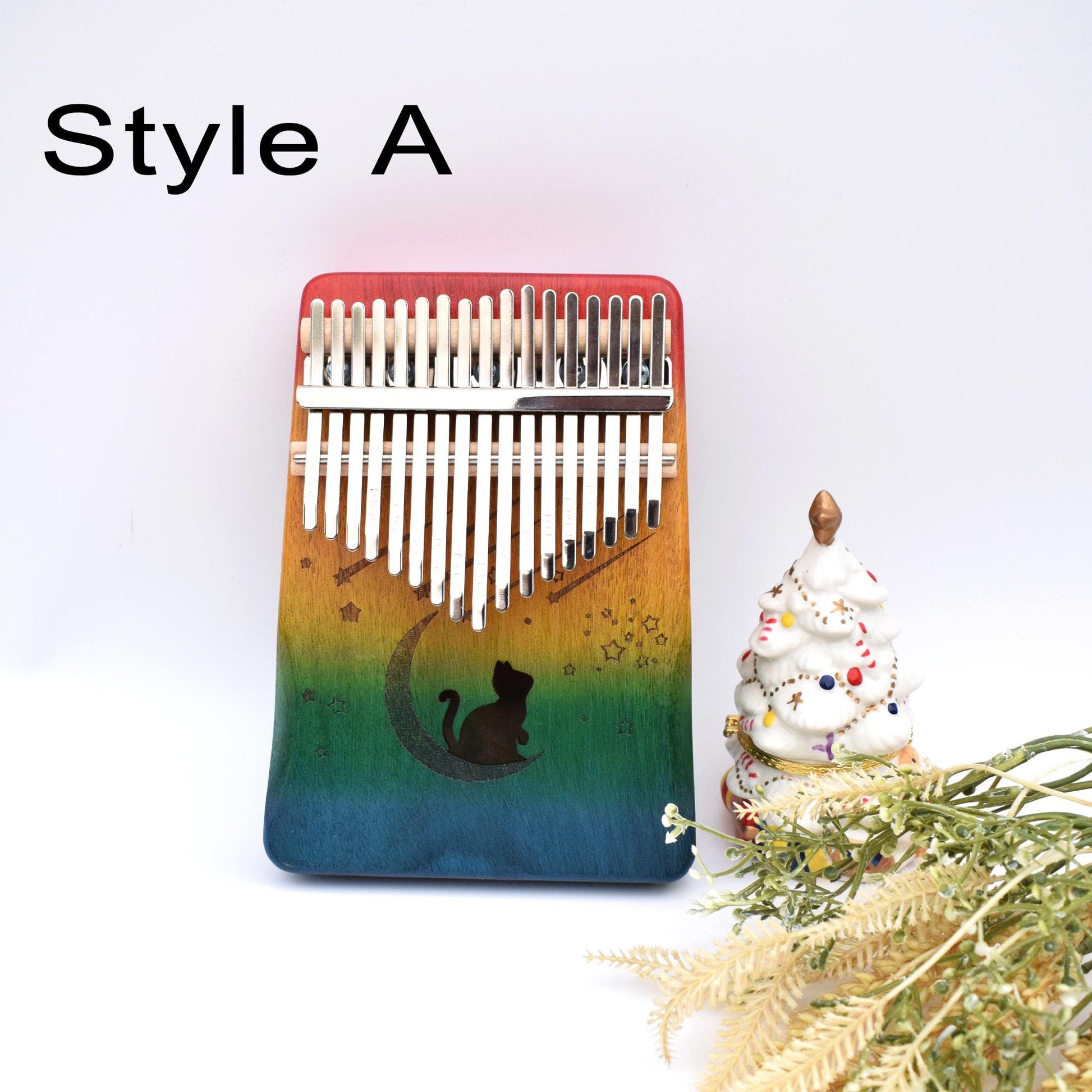 17 Key Kalimba - personalized kalimba wiht Engraved name, thumb piano gift,Musical instruments for Sound Therapy & Relaxation