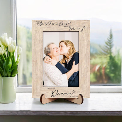 First Mother's Day as My Mummy Photo Frame,Mothers Day Gift for Grandma,1st Mothers Day as My Mommy,Granny,Nana,Mum Gift,Nanny I Love You