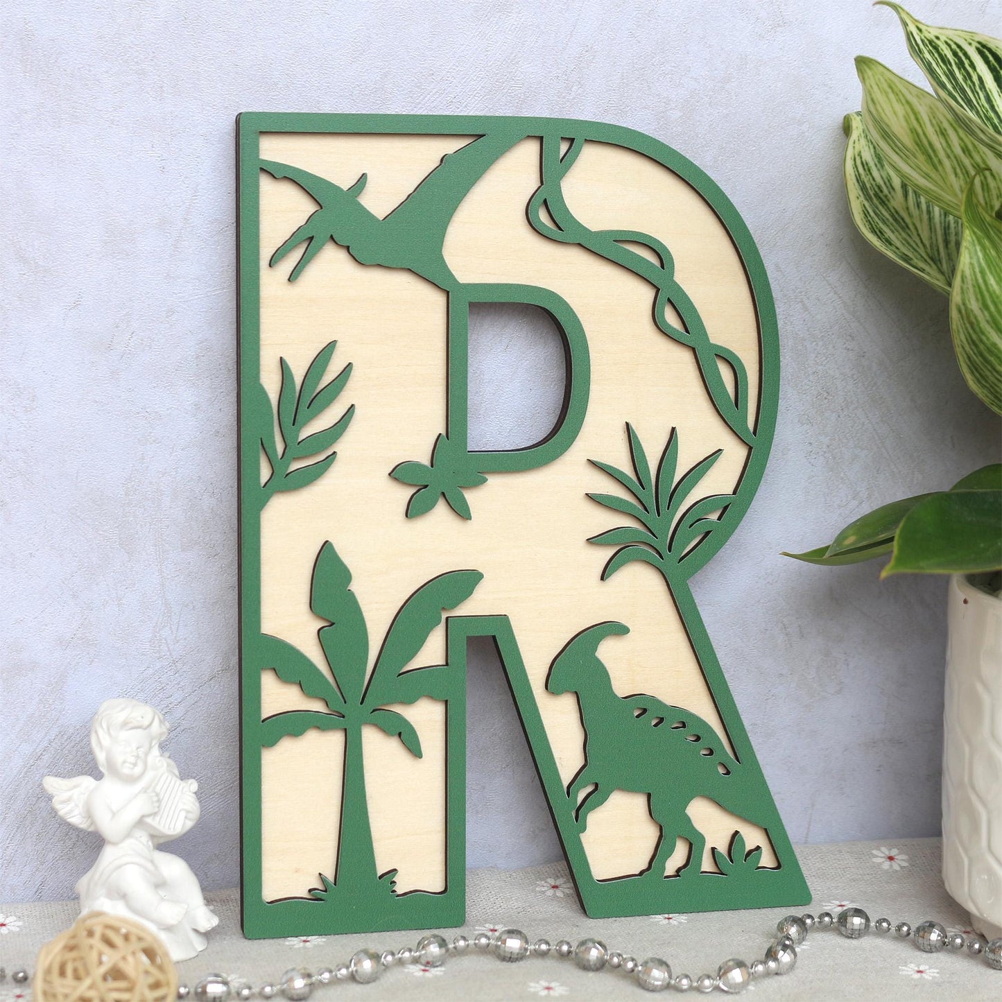 Dinosaur Name Sign - Dinosaur Letters- Personalised Name Sign - Custom Name Decor - - Dinosaur Wall Art - Baby Gift - Nursery Decor