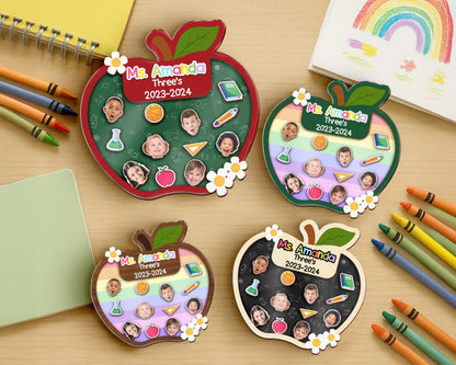 Personalized Teacher Apple Magnet,Thank You Teacher Gift,Teacher Shaker,End Of Year,Teacher Locker,Teacher Appreciation Gift From Student