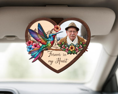 Loss of Father Gift,Custom Photo Car Visor Clip,Sympathy Memorial Gift,I'm Always With You,Loss Of Dad Mom,Sun Visor Picture Clip,Grief Gift